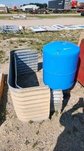 2 Window wells, metal tank