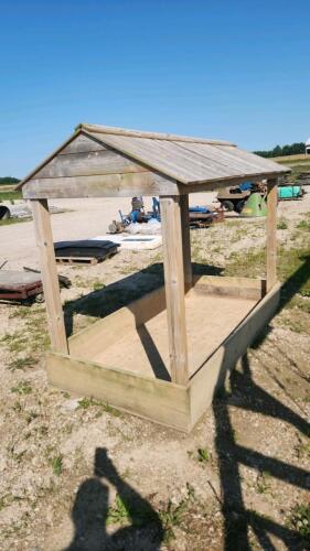 Covered sandbox 8' x 4'