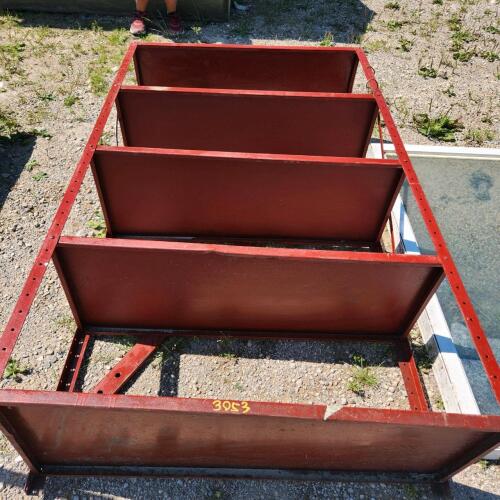 6'L 45"W Steel rack