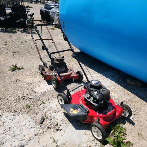 2 Push mowers as is