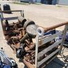 Cart of various steel wheels, etc.