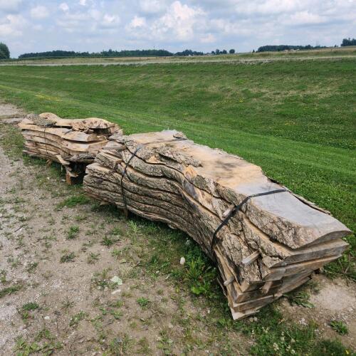 2 Lifts of live edge slabs 3"T 6'L