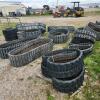 Various sized Skidsteer tracks in rough condition