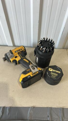 Dewalt impact driver, air tool kit, etc.