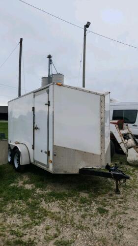 2014 6'x12' nose enclosed trailer w ownership