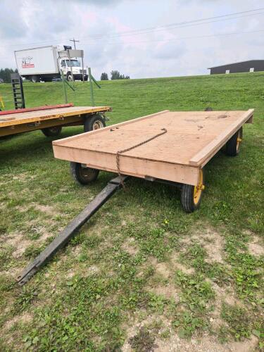 12' Wooden flat rack wagon