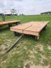 12' Wooden flat rack wagon