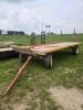 14' Steel & wood rack wagon also has horse drawn hitch