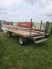 14' Steel & wood rack wagon also has horse drawn hitch - 3