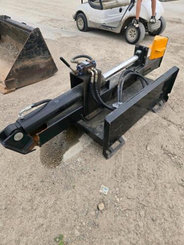 Skidsteer mount wood splitter, 32" stroke, needs repair