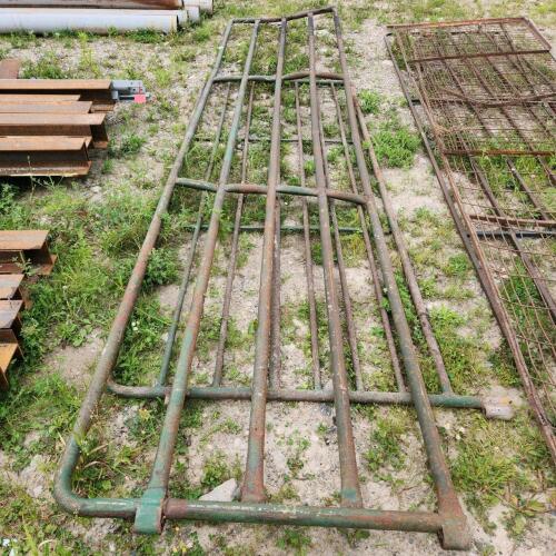 11' & 18' Steel gates, one is bent