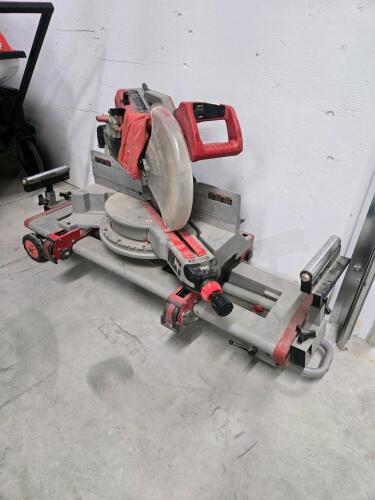 12" Milwaukee sliding mitre saw w stand