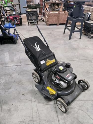 Running push mower