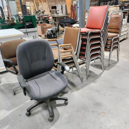Assorted office & other chairs