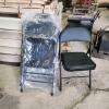 6 New leather seat folding chairs