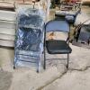 6 New leather seat folding chairs
