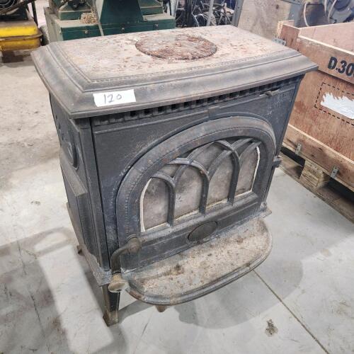 Air tight wood burning stove 22"W 13"D 38"H