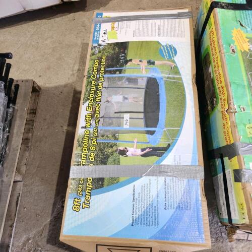 8' Trampoline no enclosure