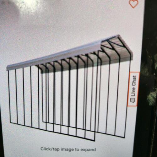 14'x51'x14' Car port w roof no sides unassembled