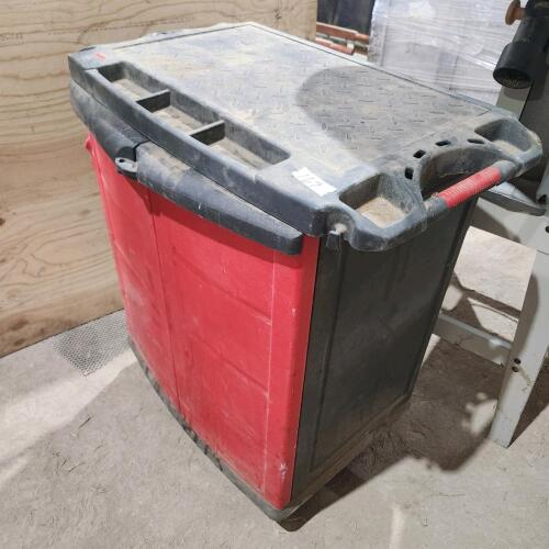 Plastic toolbox 27"W 18"D 35"H