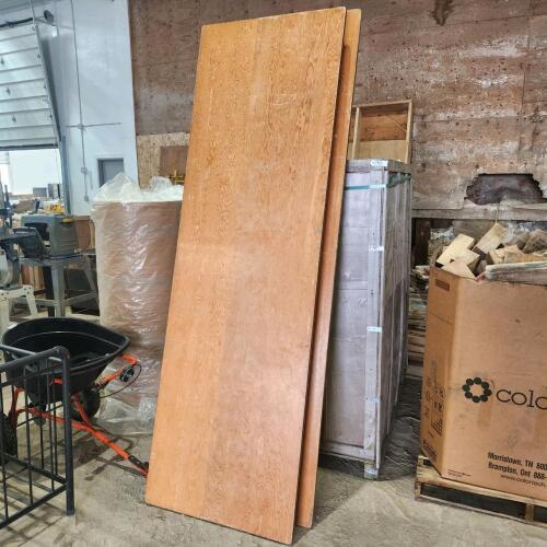 2 30"W 8'L Wooden folding tables