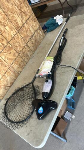Telescopic net, steam mop