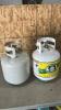 2 Empty BBQ propane tanks