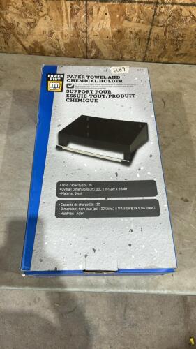Paper towel and chemical holder