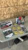 Wire brushes, 7 1/4&rdquo; cement blade, wheel chocks, etc