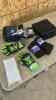 Car garbage bin, work gloves, compression socks, lunch pail
