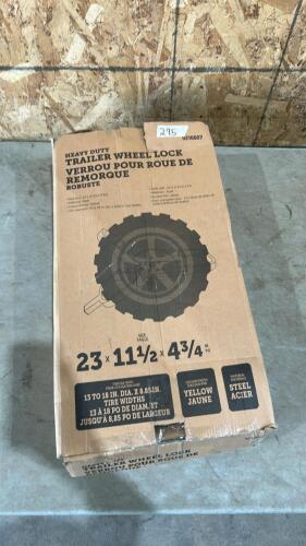 Trailer wheel lock