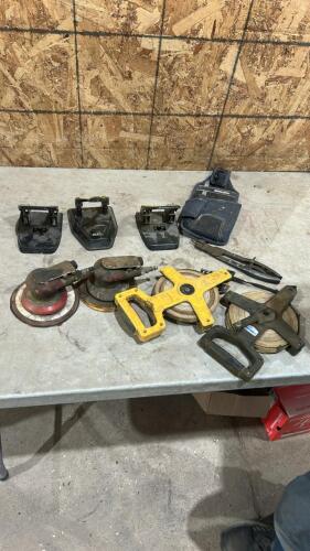 Orbital sanders, tape measures, etc