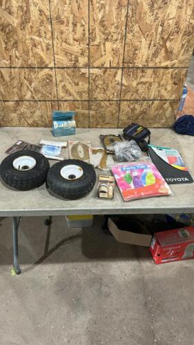 Dolly wheels, house numbers, etc