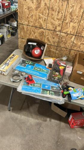 Marine maps, alarm bell, fuel syphon, etc