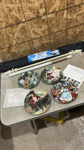 &ldquo;The King and I&rdquo; collectors plates, curtain rods, windshield cover