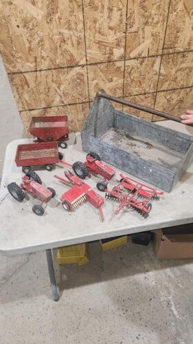 Older metal farm toys as is