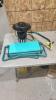 Insect trap, garden bench, saw