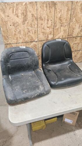2 Tractor seats one with damage