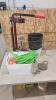 Corker, small greenhouse frame, buckets