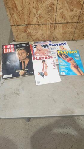 Life & Playboy magazines