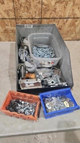 Various size nuts, bolts, etc