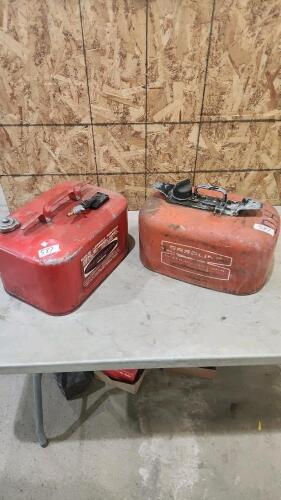2 Metal boat fuel tanks